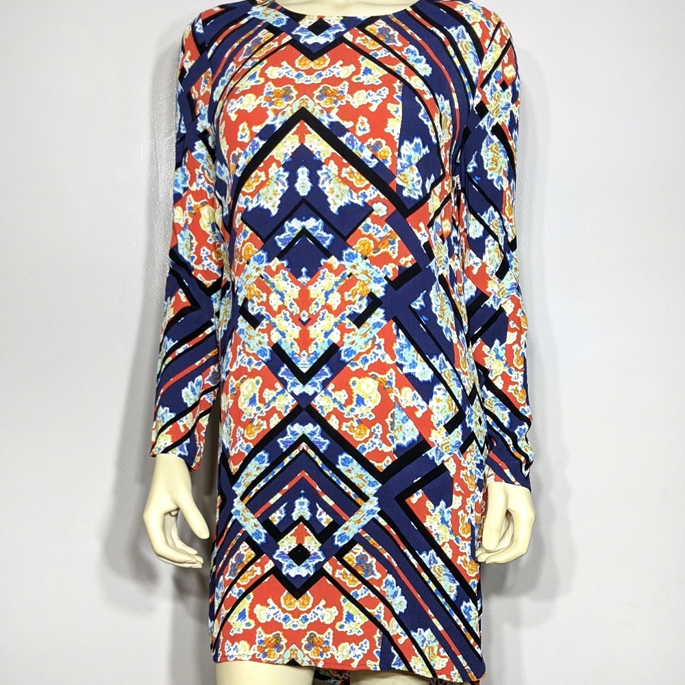 WAYF Nordstrom Blue and Red Dress Small